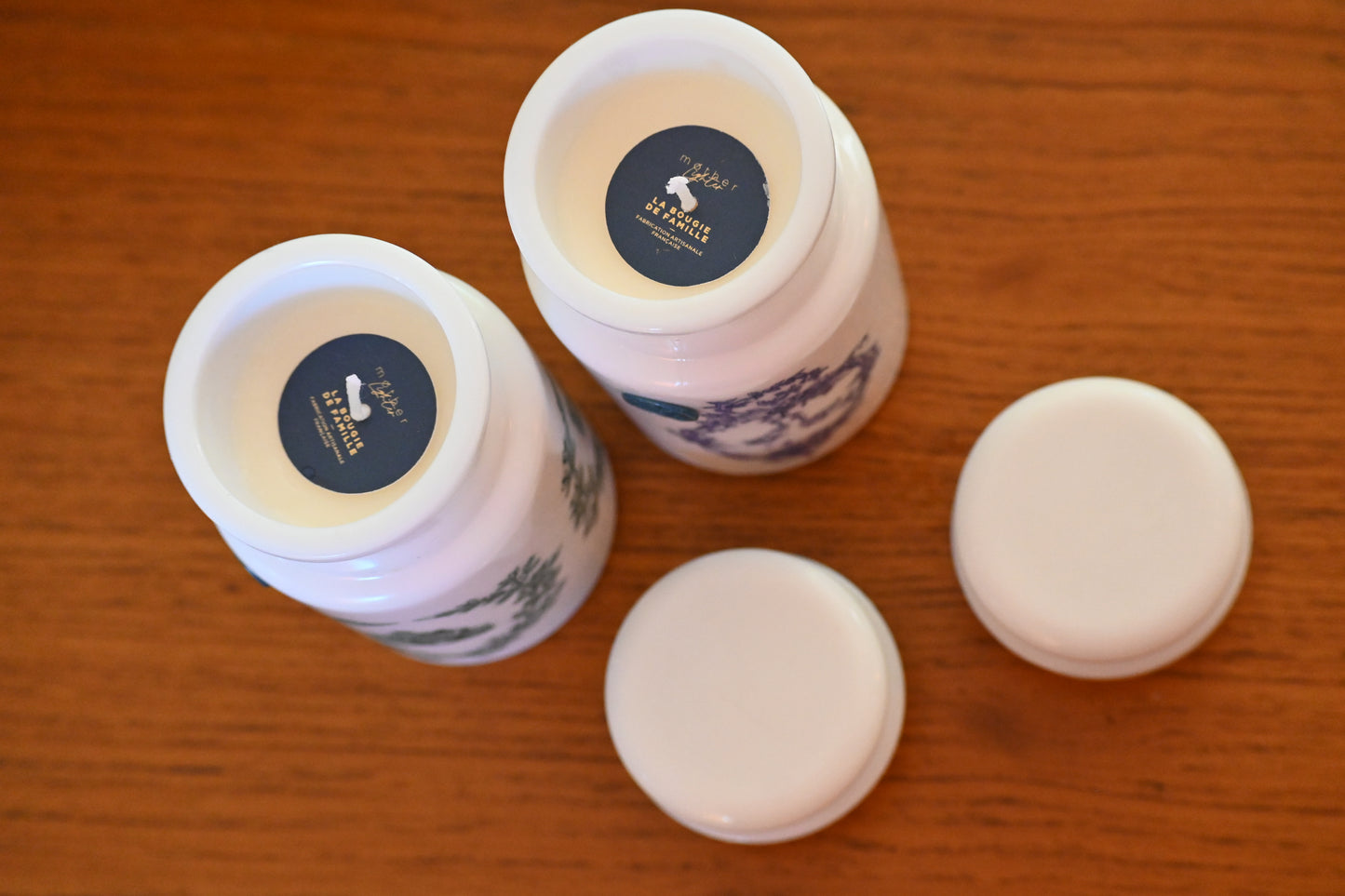 Petit flacon pharmacie - Opaline bleu