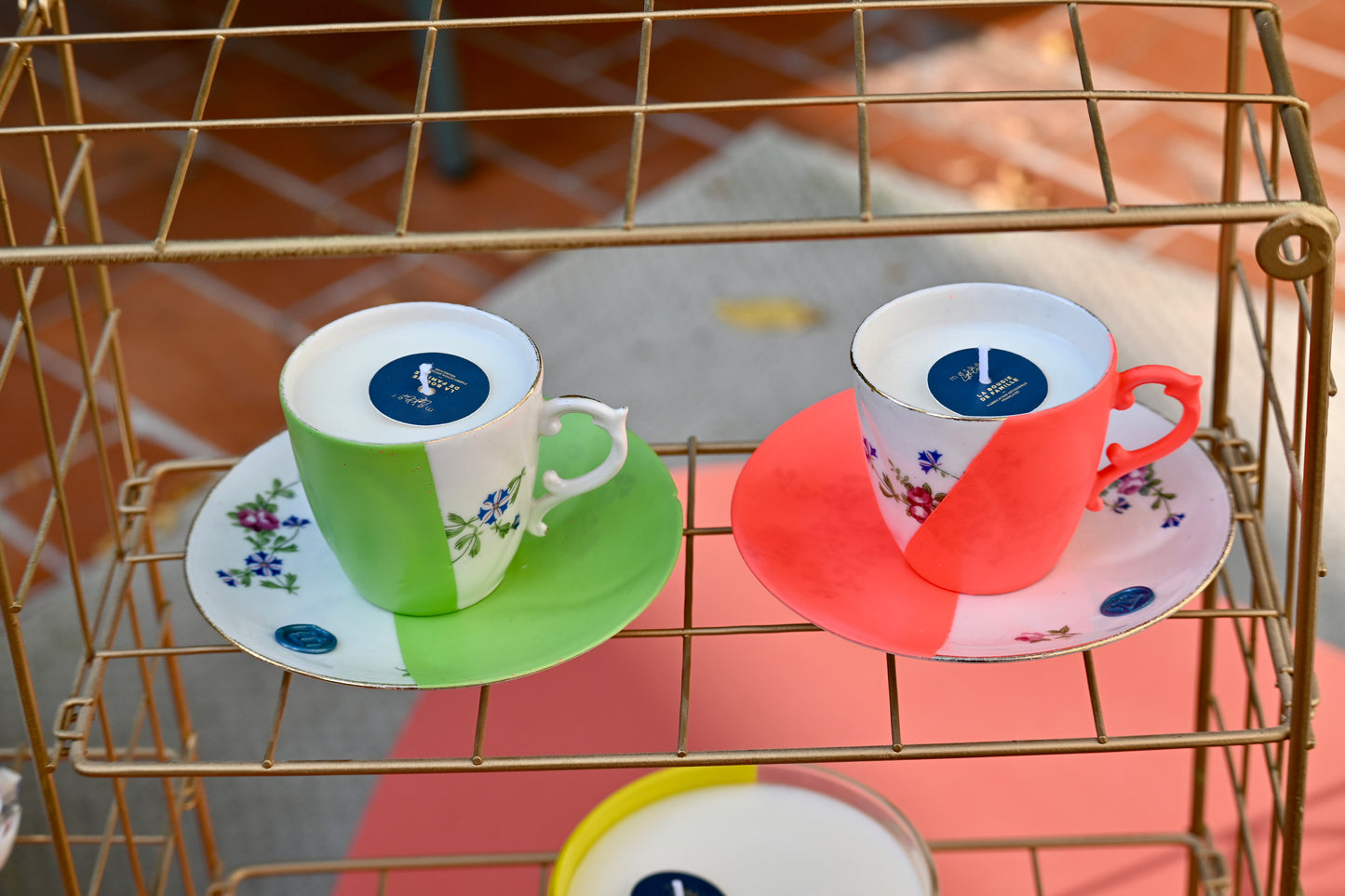 Tasse fleurie - Vert