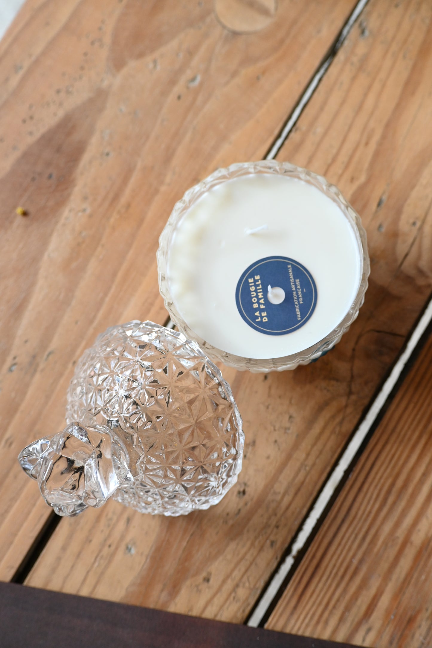 Boite en verre ananas