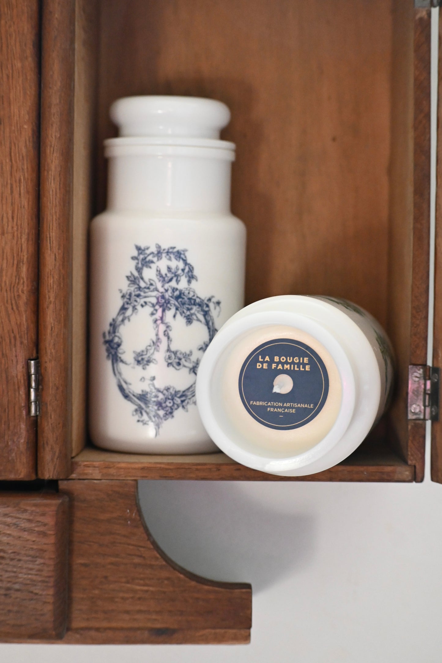 Flacon pharmacie moyen - Opaline vert