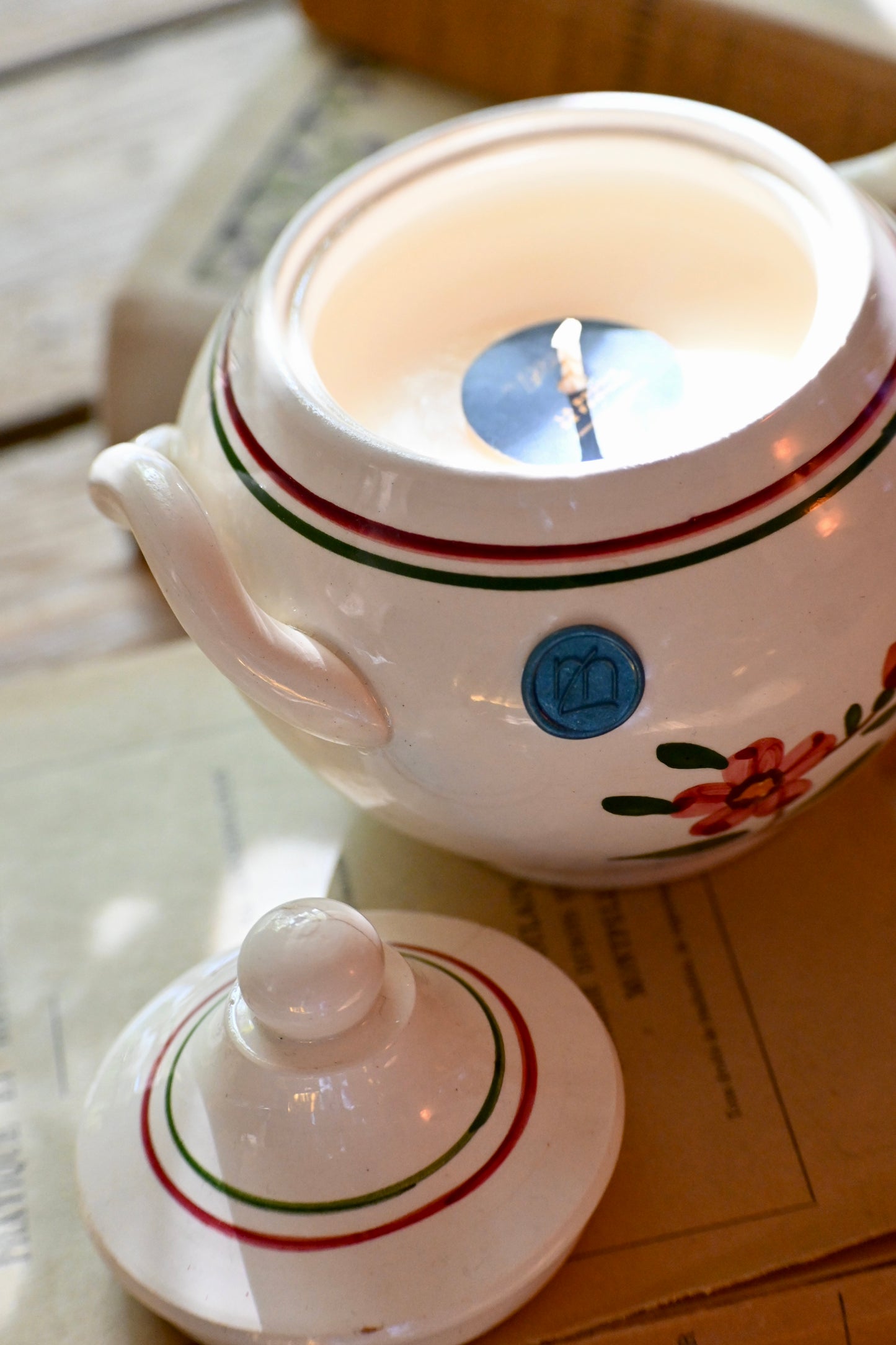 Sucrier petites fleurs