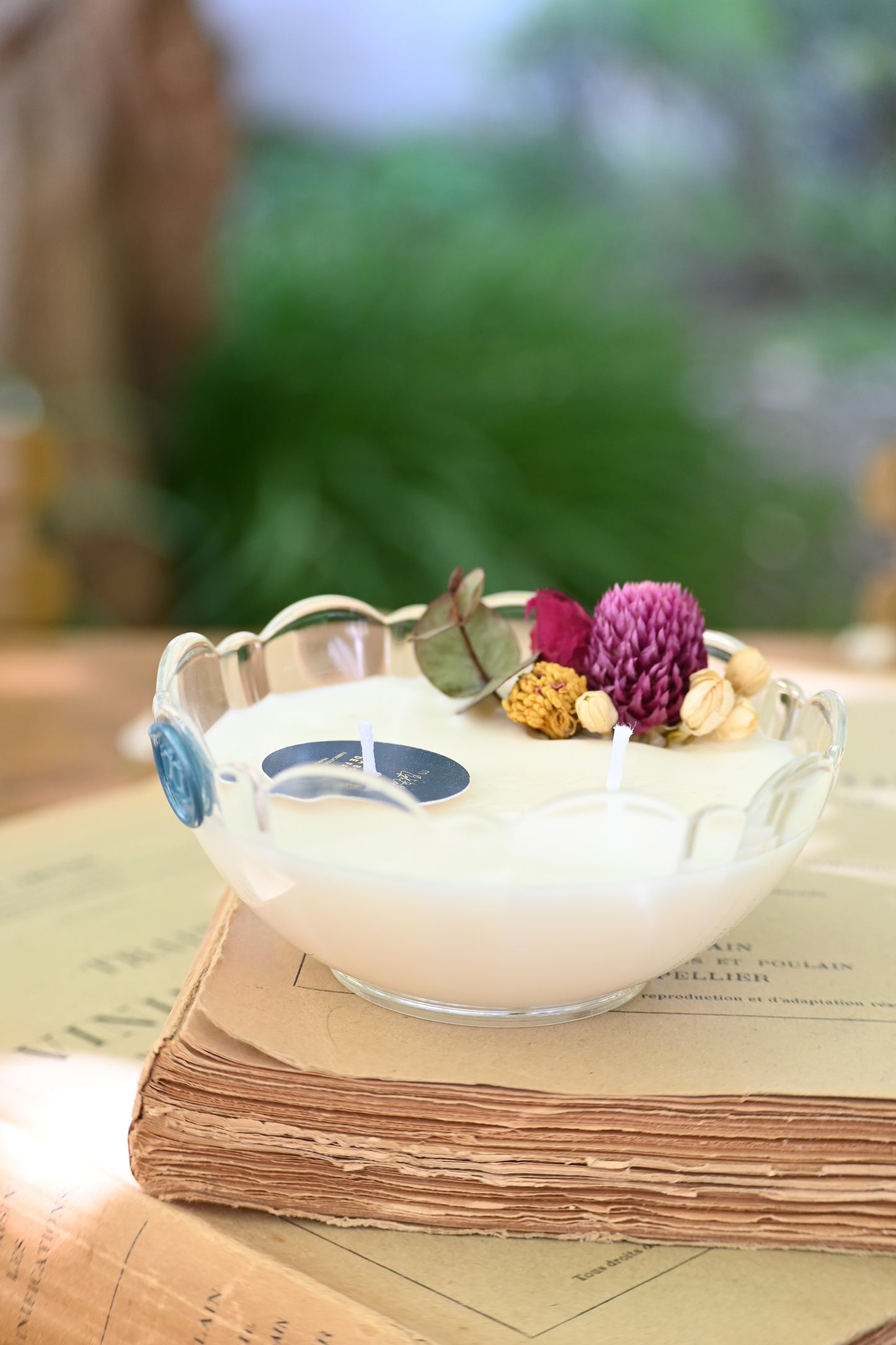 Petite coupelle pétale et fleurs séchées