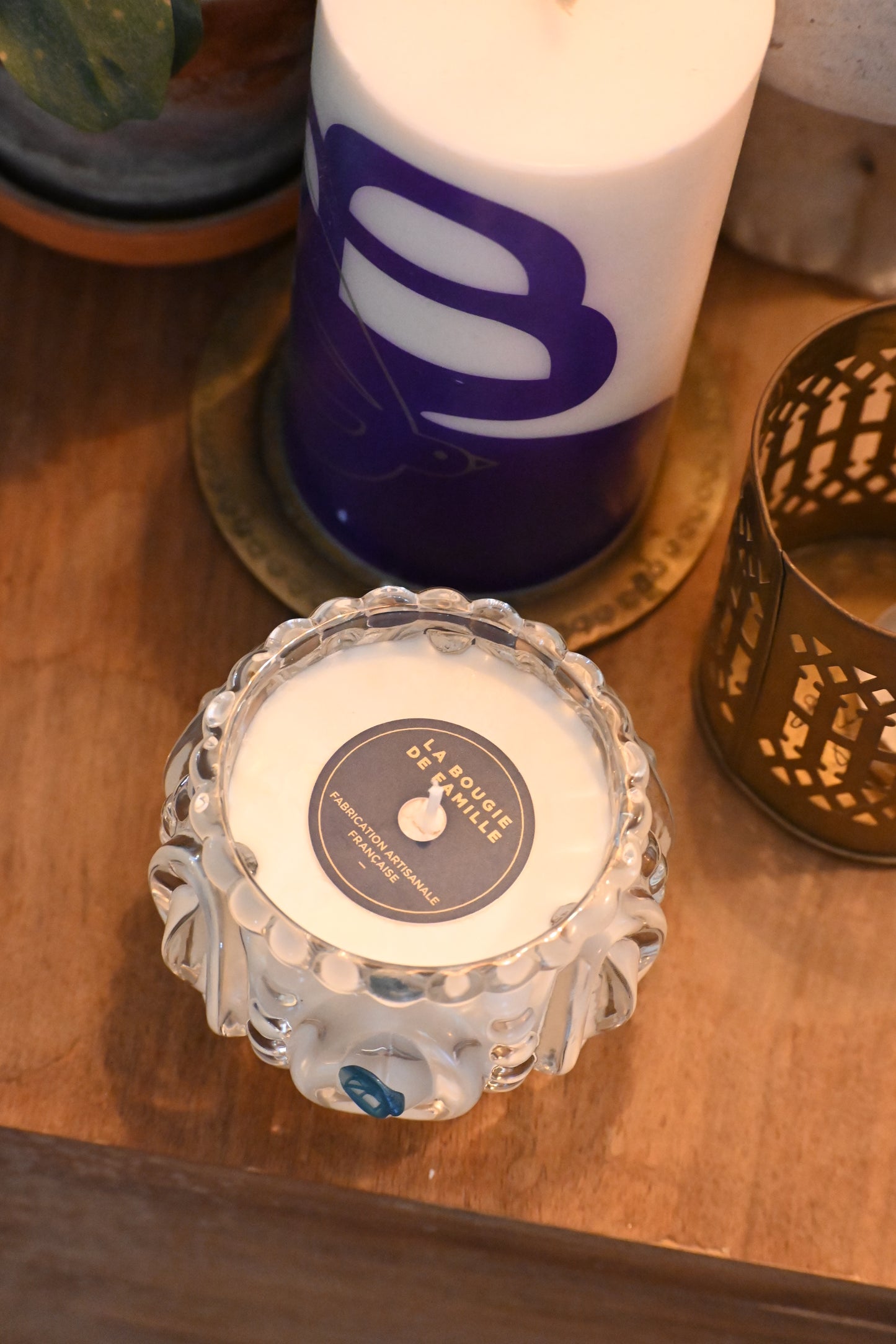 Coupe en verre ciselé