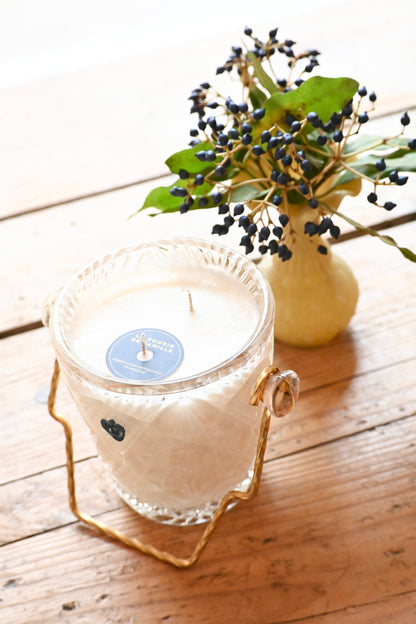 Seau à glace ciselé anse dorée