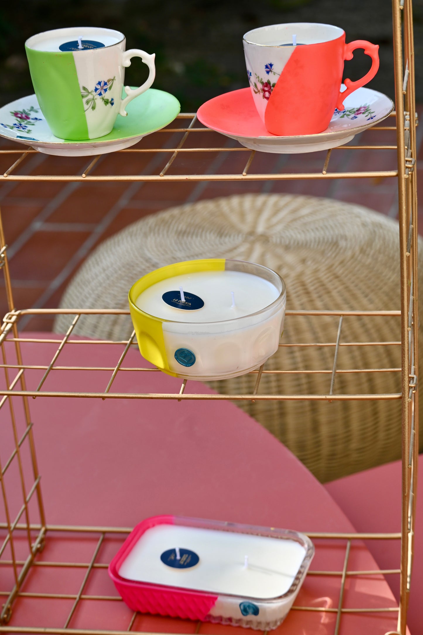 Coupelle verre - Jaune