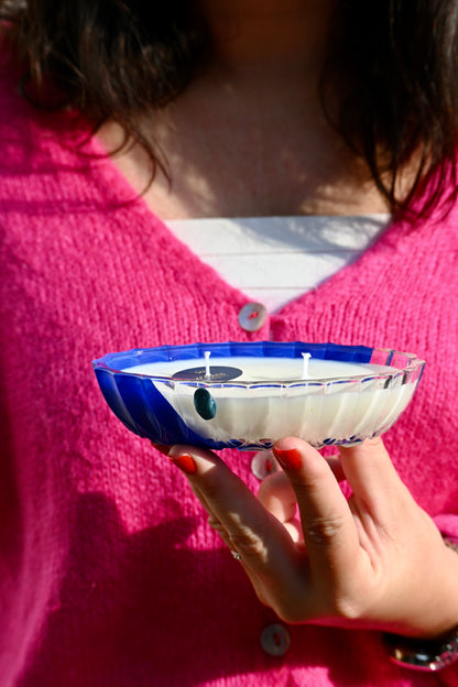 Ravier ciselé - Bleu