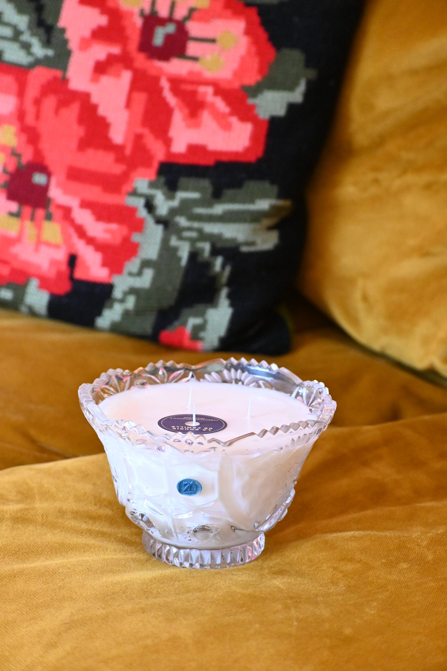 Grande coupe en cristal ciselé