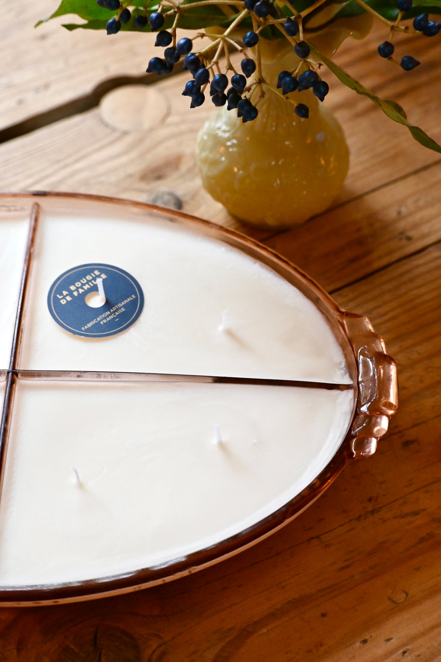 Plateau art déco rose