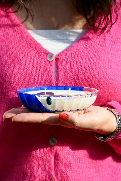 Ravier ciselé - Bleu