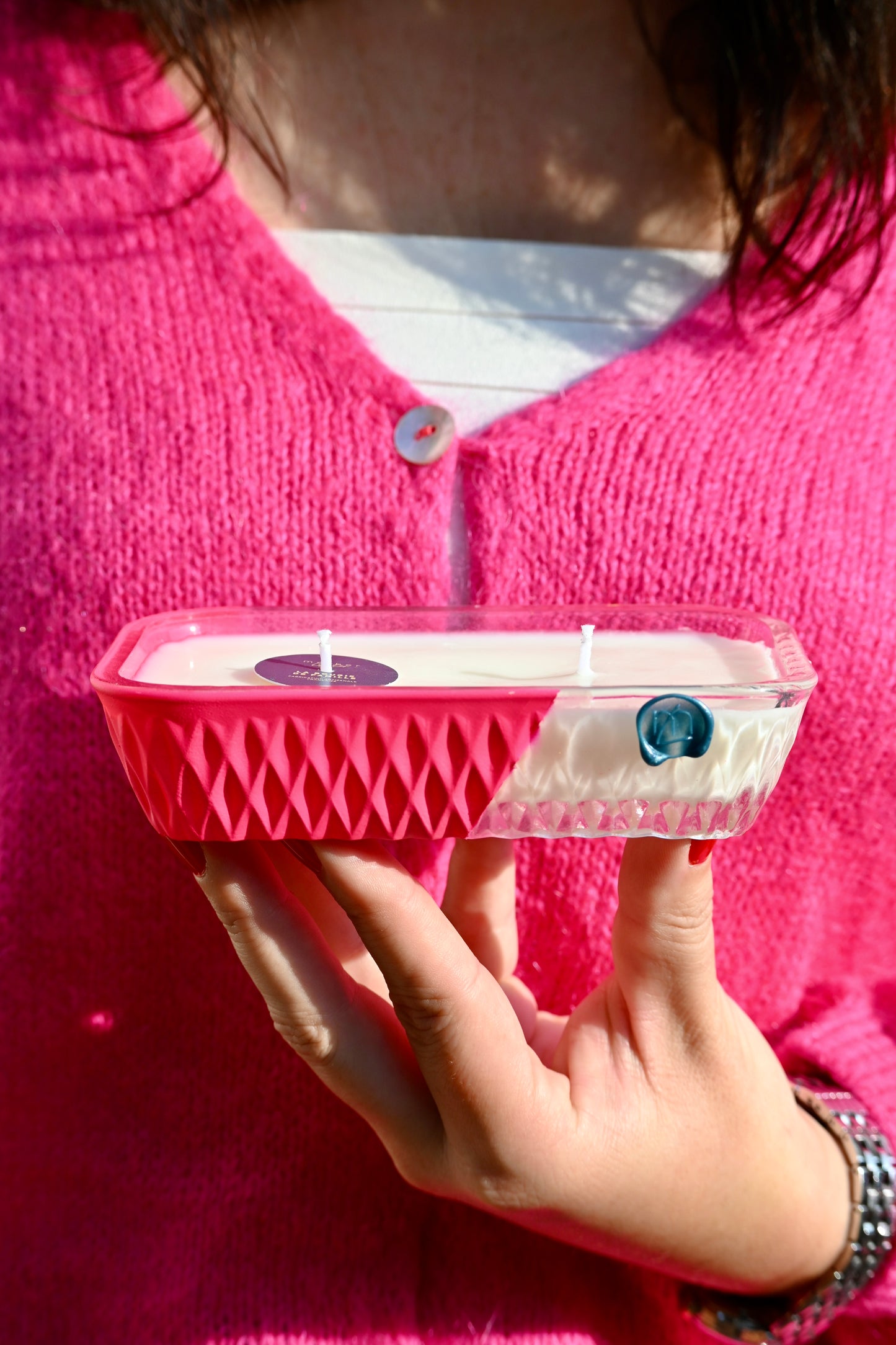 Ravier ciselé - Rose