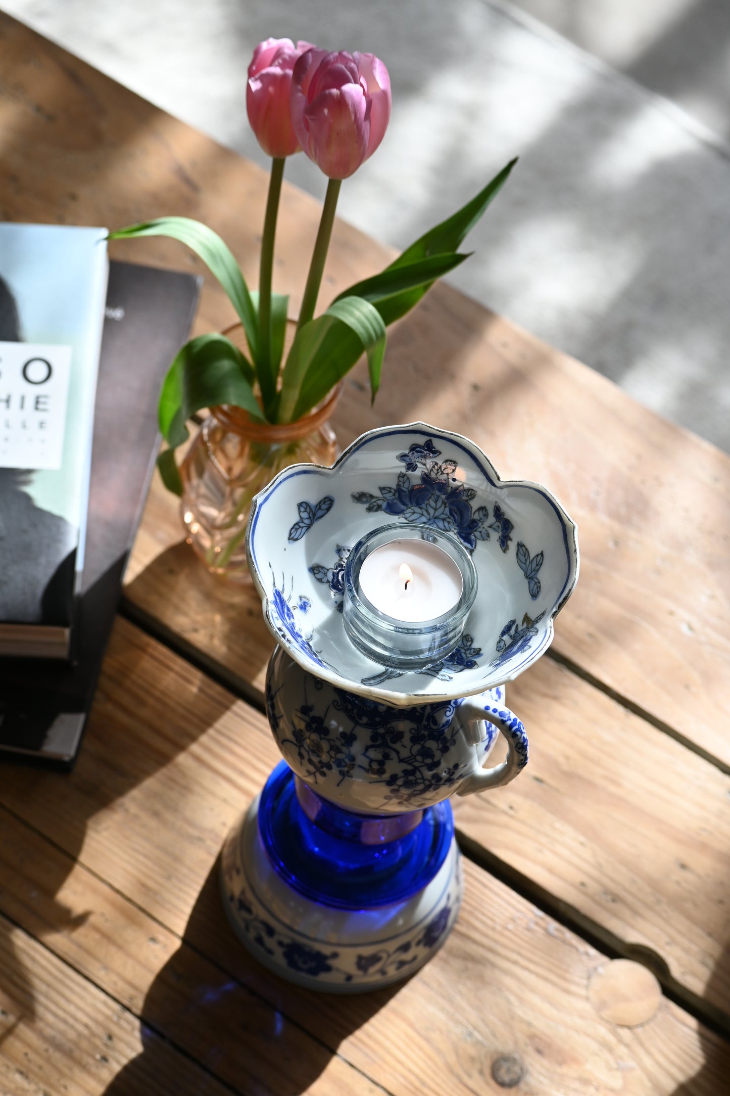 Bougeoir Bleu - Moyen