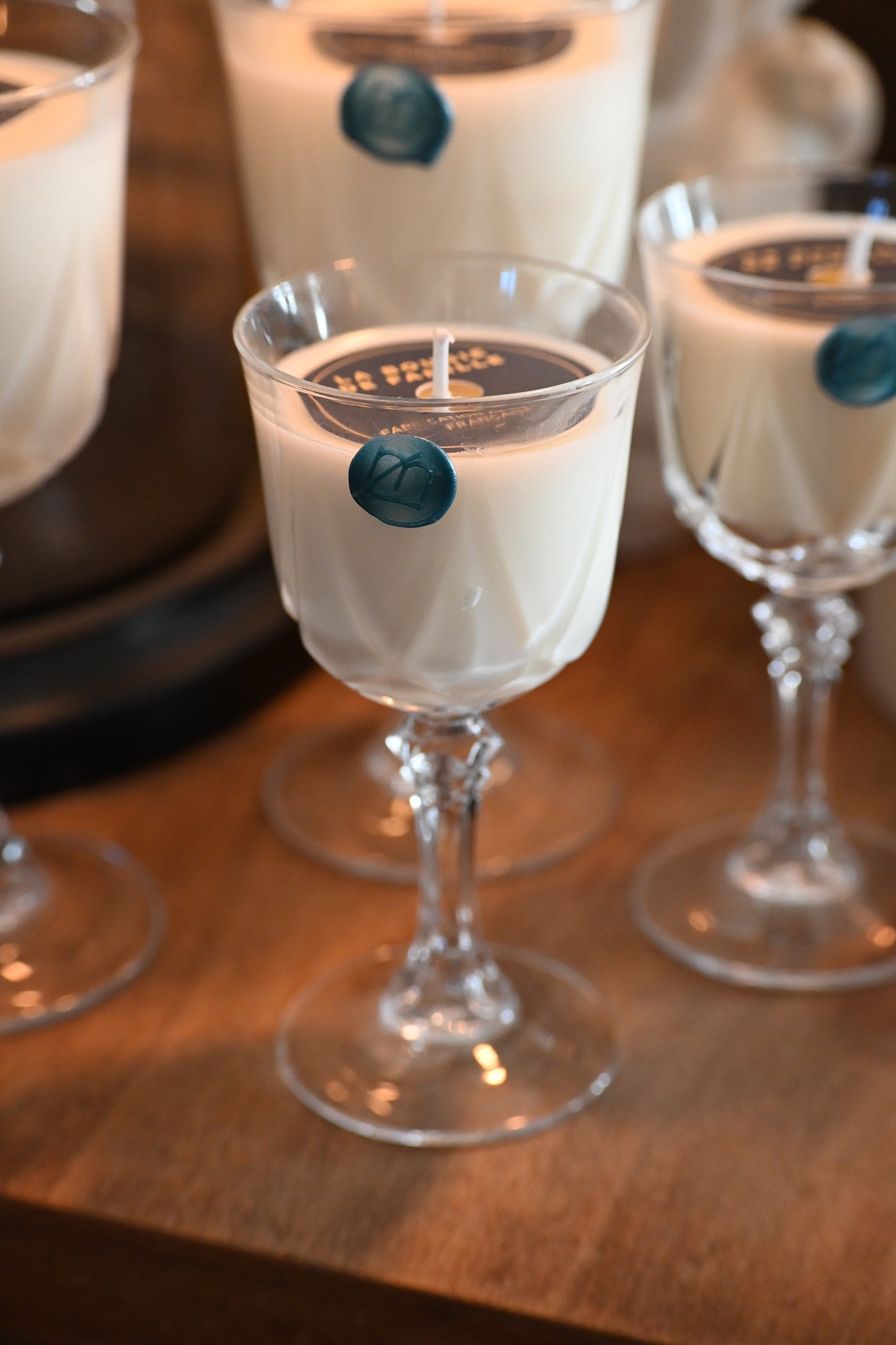 Lampion de table en cristal - Grand