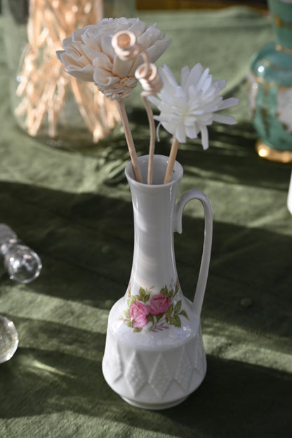 Soliflore porcelaine fleuri