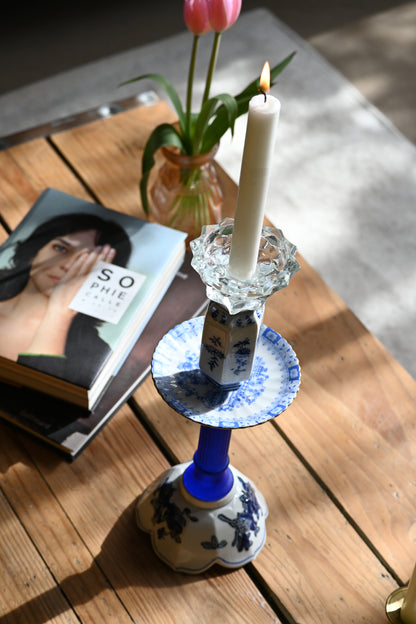 Bougeoir Bleu - Grand