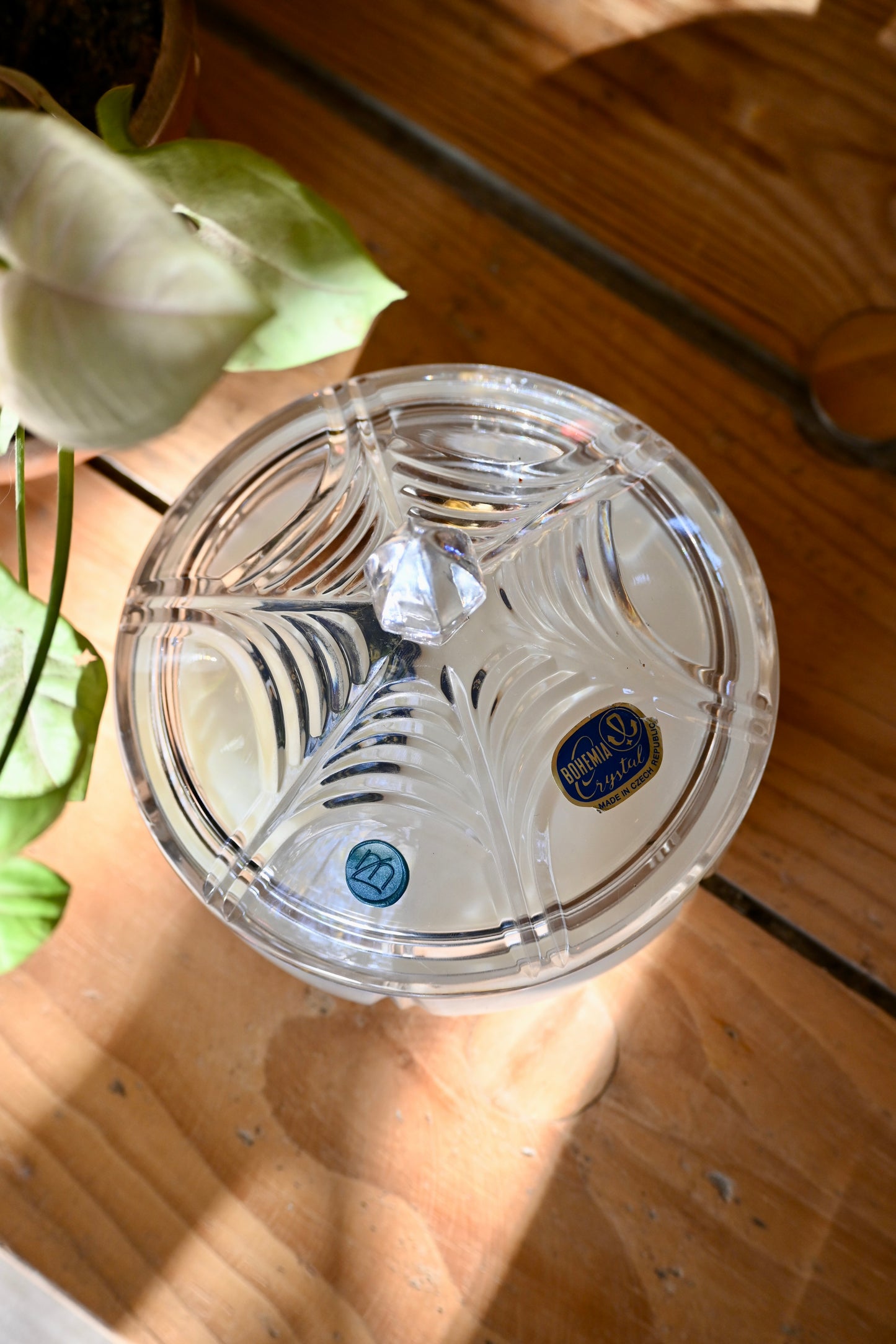 Boite en cristal de bohème