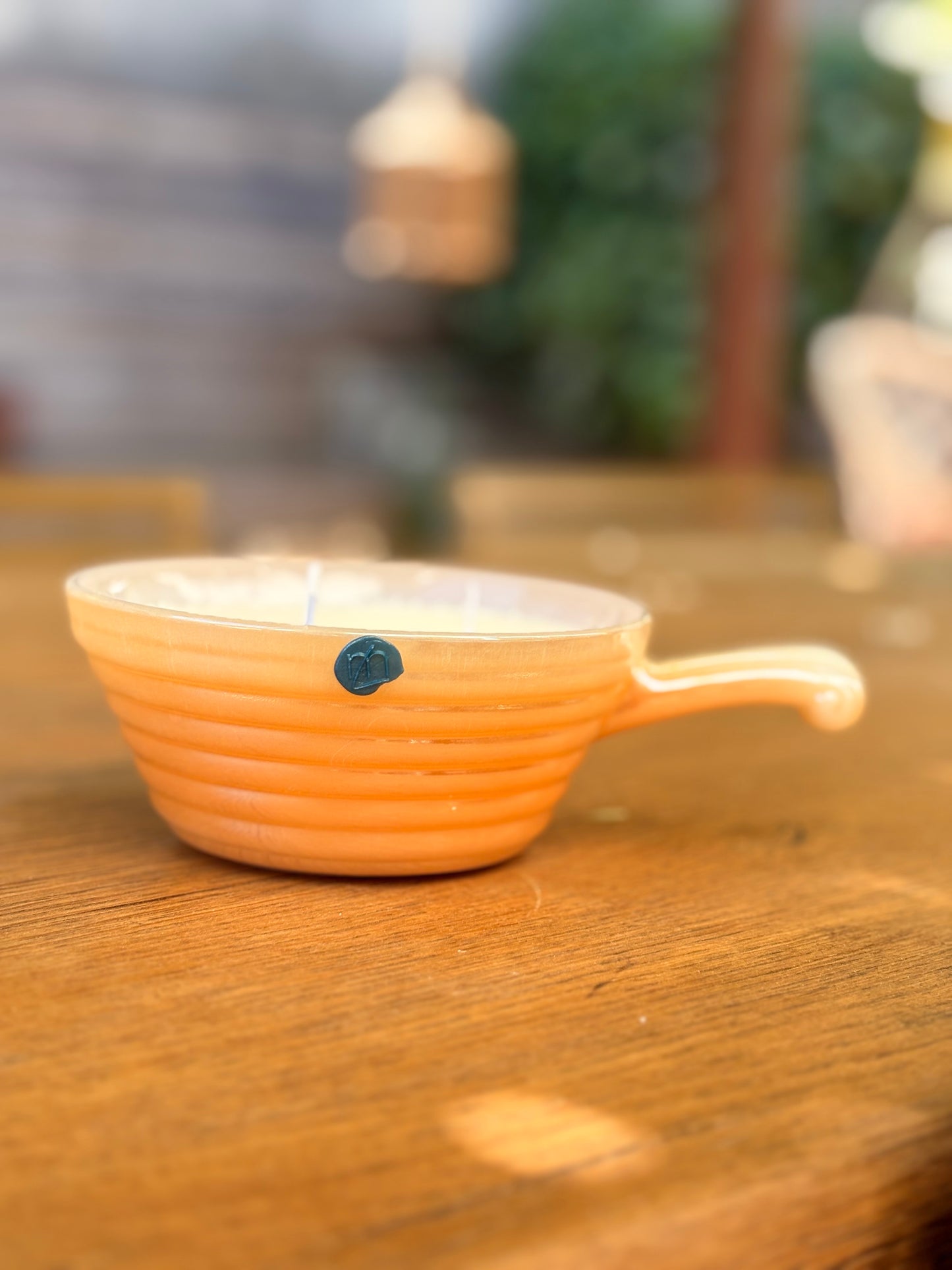 Poêlon en verre irisé