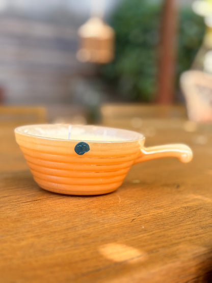 Poêlon en verre irisé