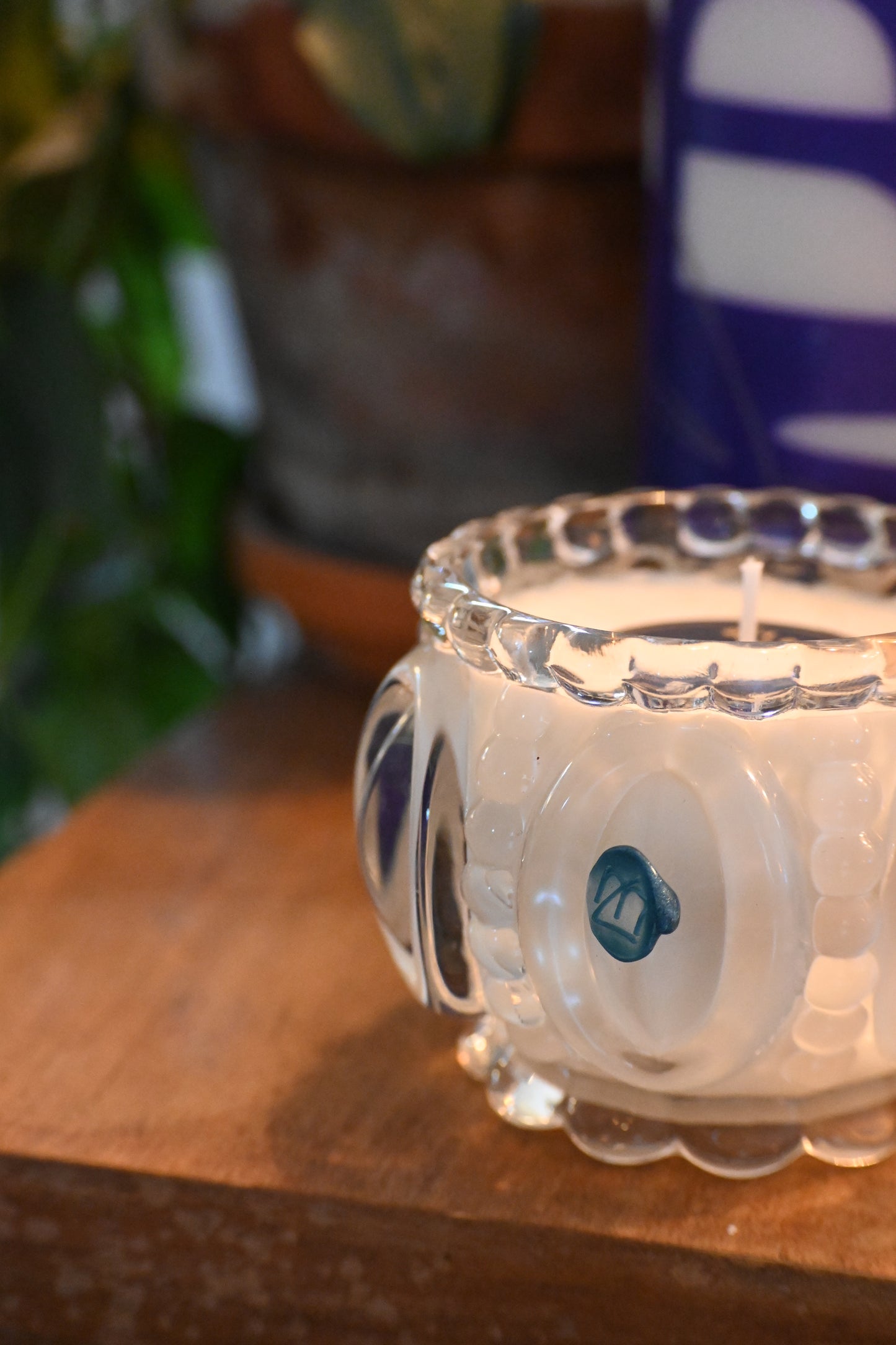 Coupe en verre ciselé