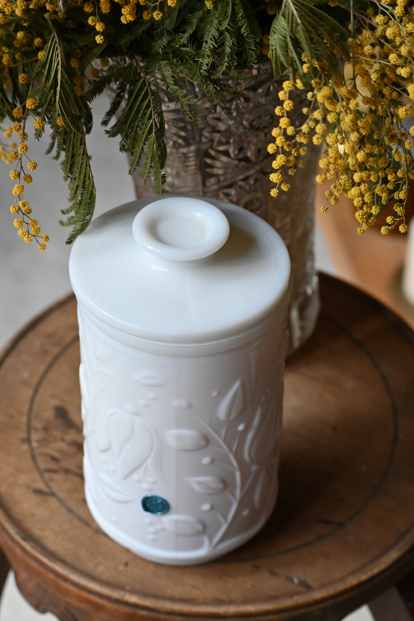 Pot en opaline texturé