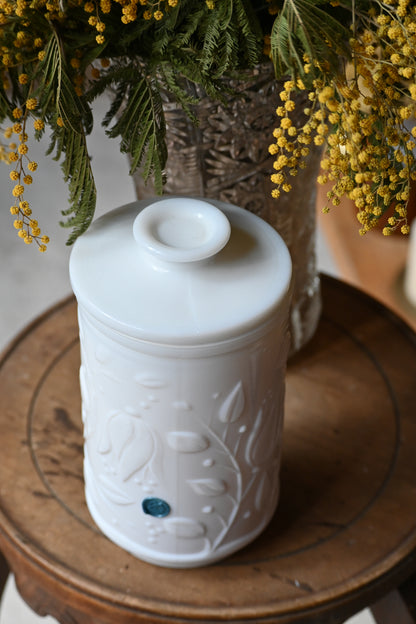 Pot en opaline texturé