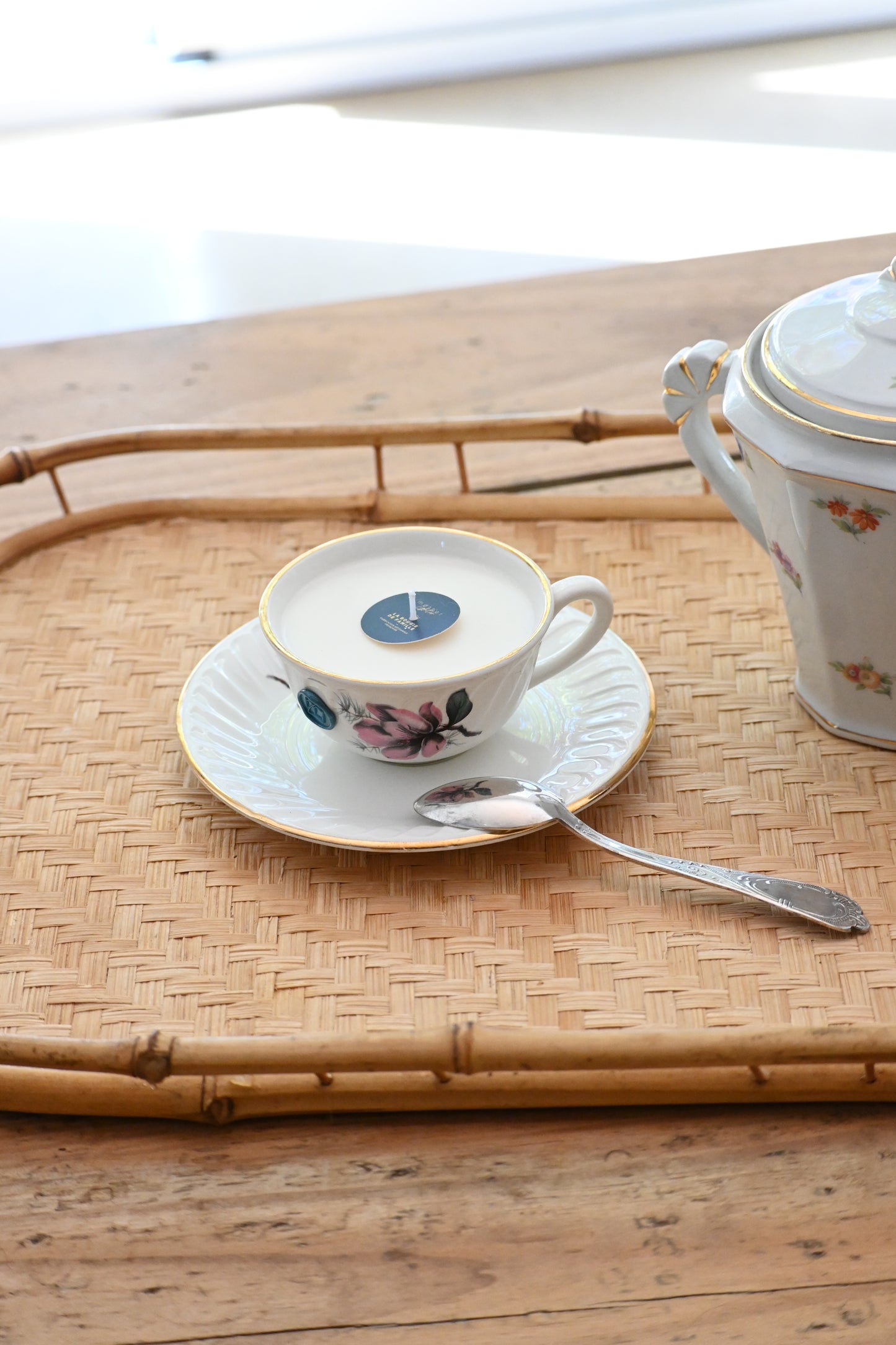 Tasse et coupelle magnolia