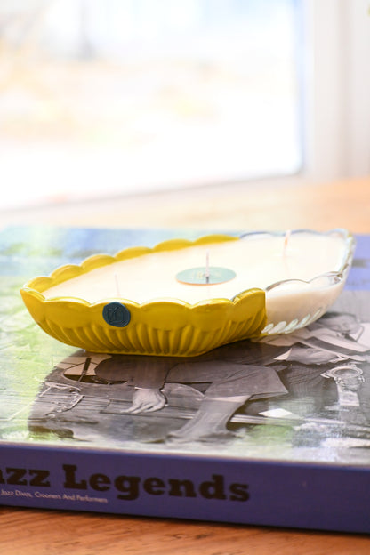 Ravier ciselé - Jaune