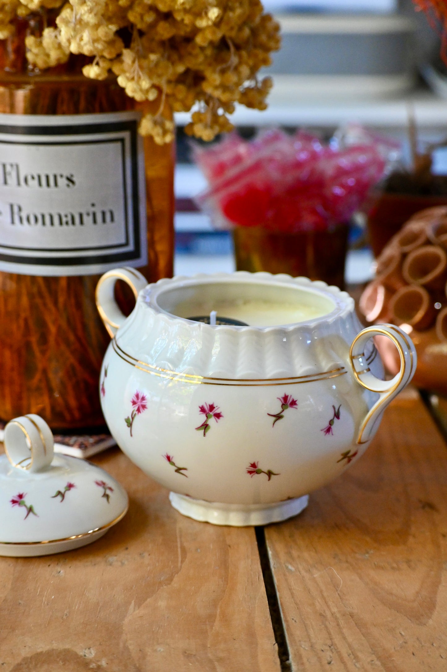 Sucrier petites fleurs