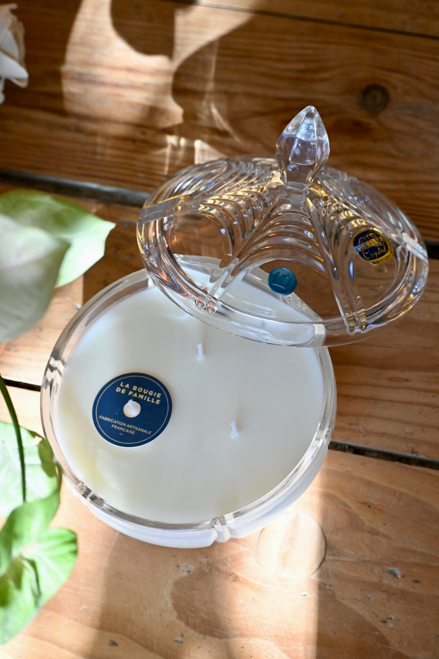 Boite en cristal de bohème