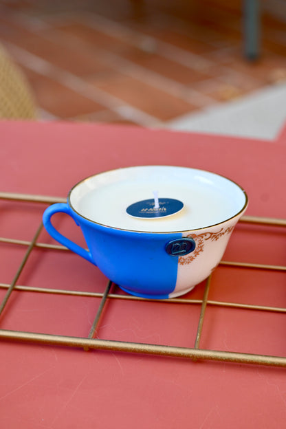 Tasse dorée - Bleue