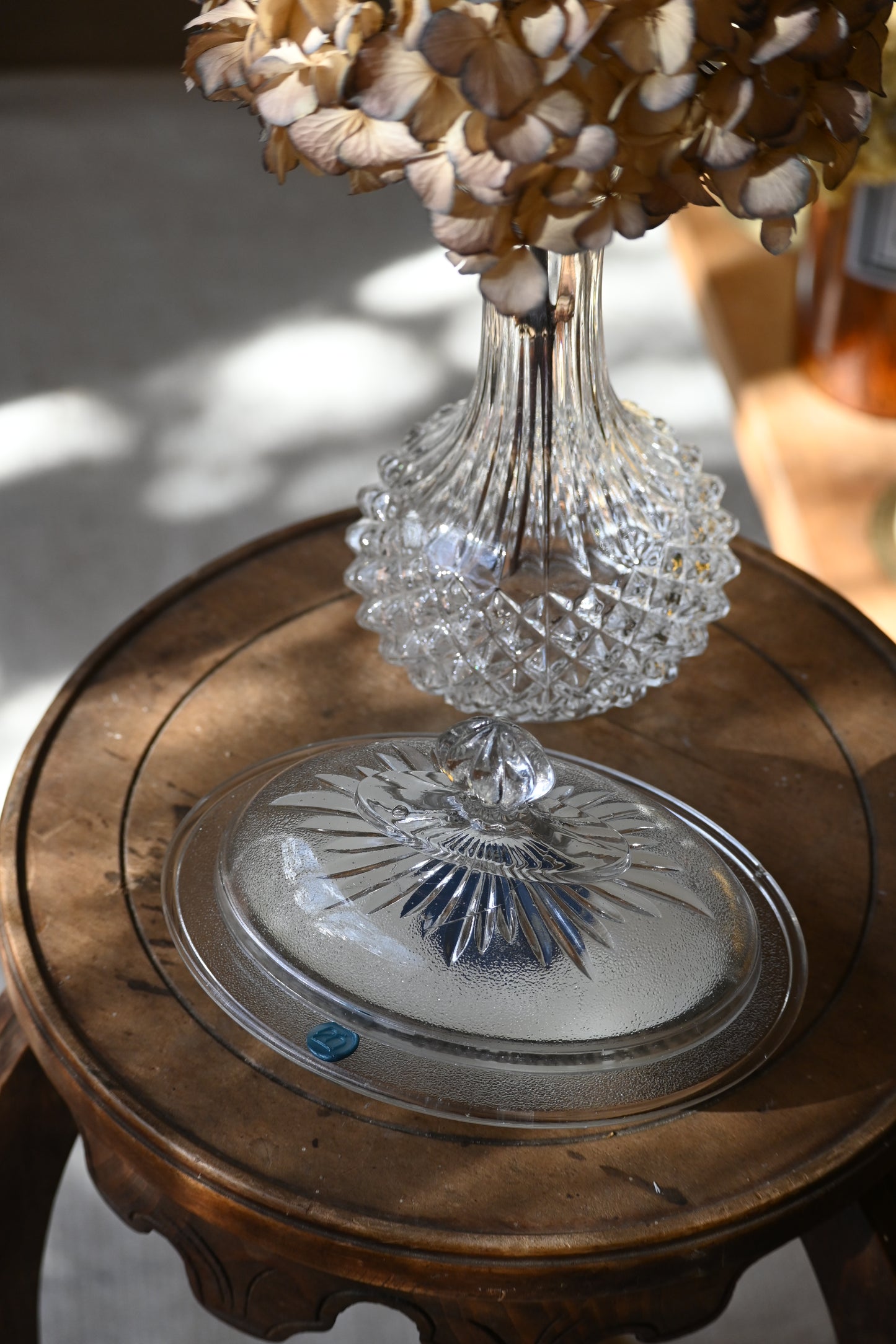 Boite en verre texturé