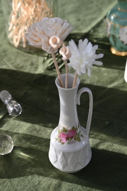 Soliflore porcelaine fleuri