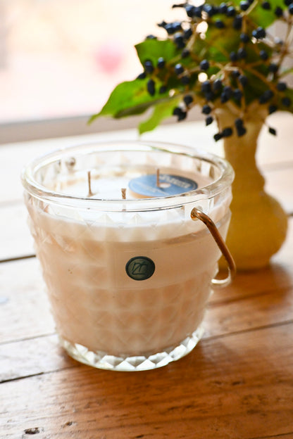 Petit seau à glace ciselé anse dorée