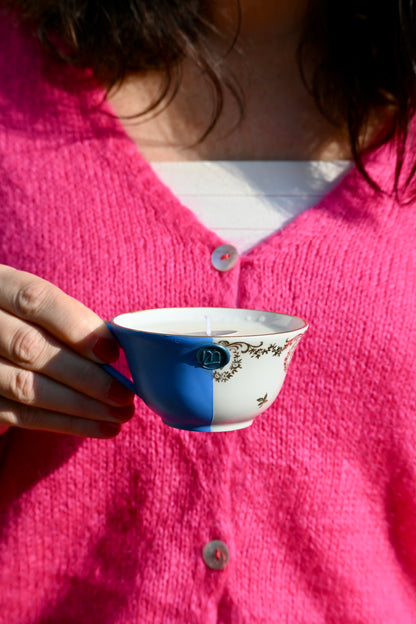 Tasse dorée - Bleue