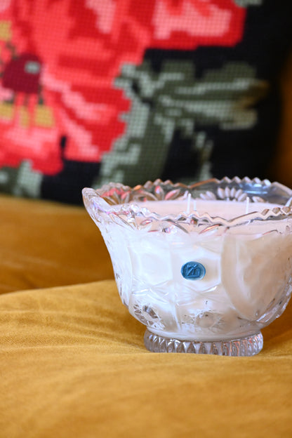 Grande coupe en cristal ciselé