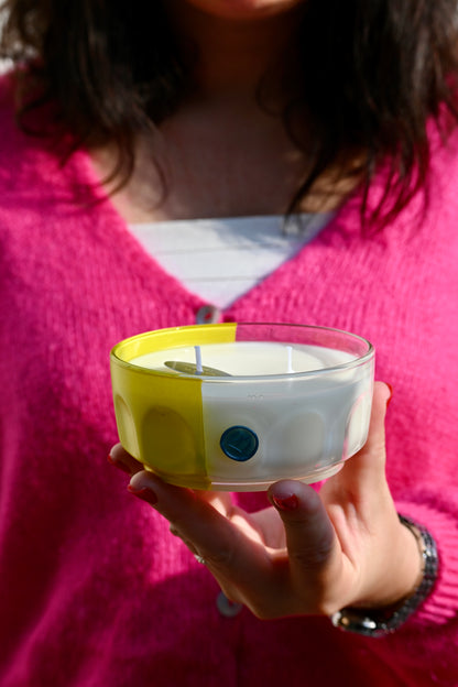 Coupelle verre - Jaune