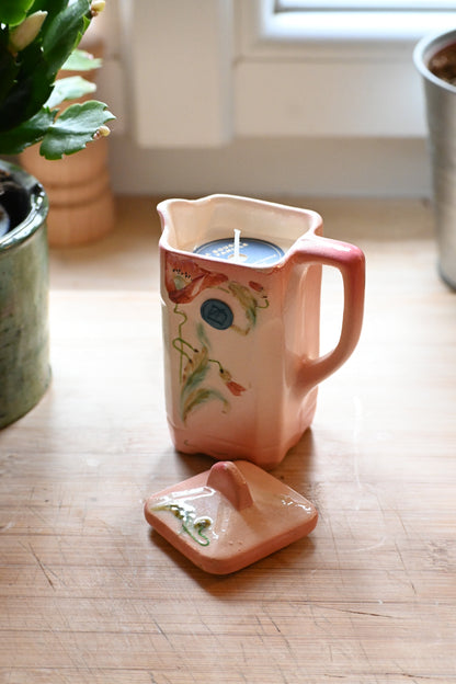 Pot à lait barbotine pavot