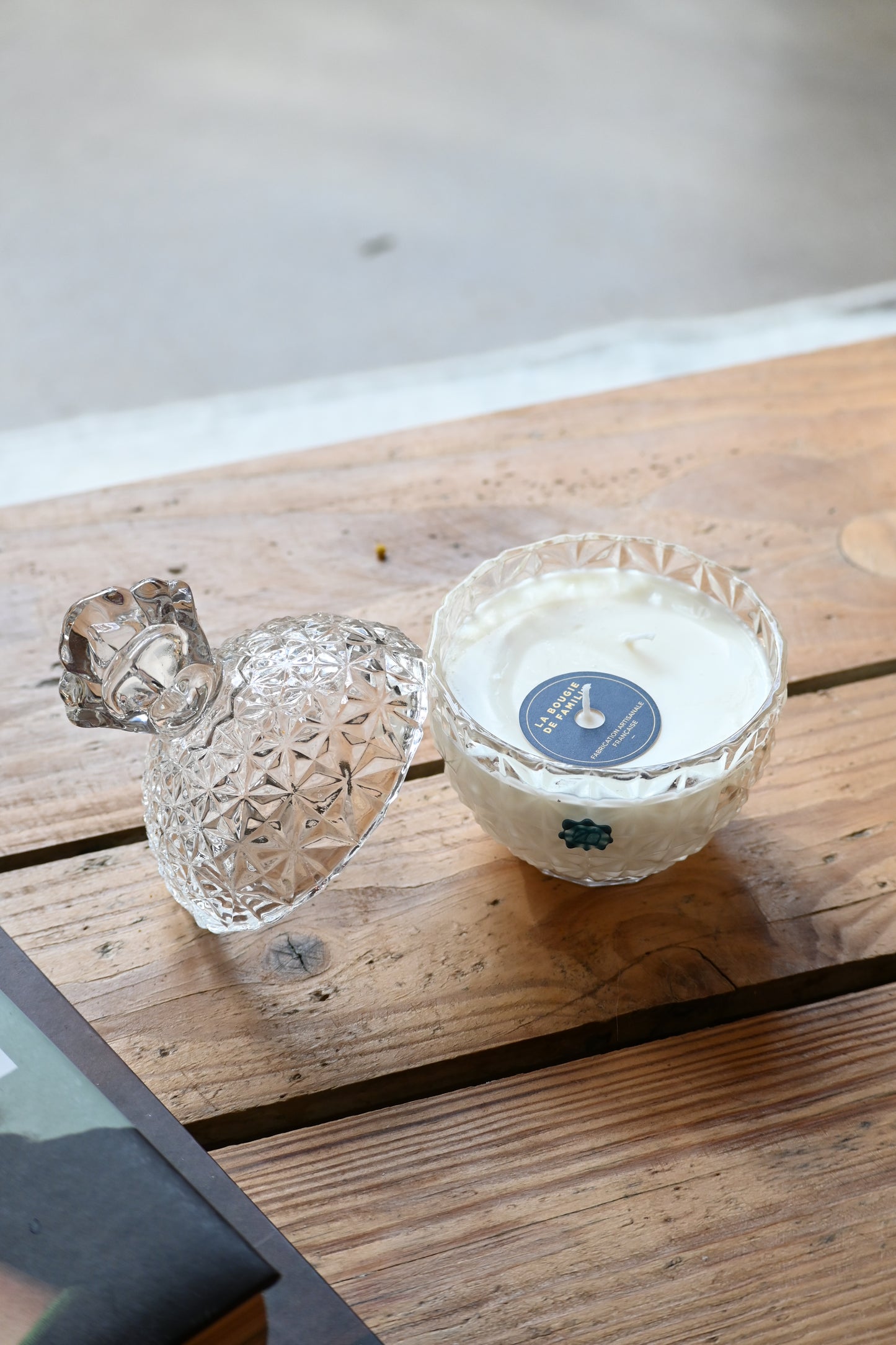 Boite en verre ananas