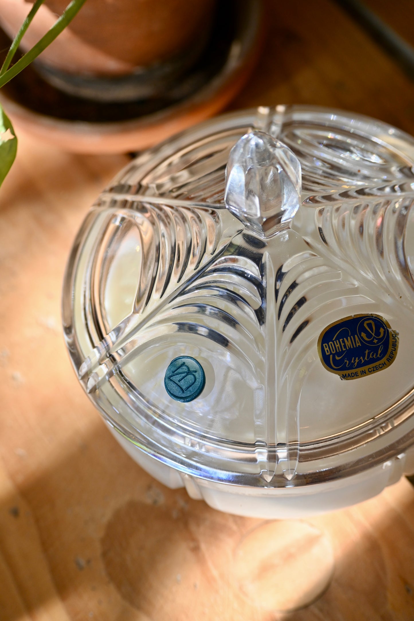 Boite en cristal de bohème