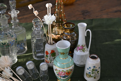 Soliflore porcelaine fleuri