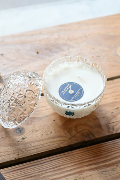 Boite en verre ananas