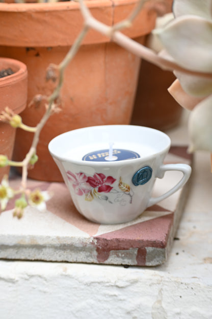 Tasse fleurs roses