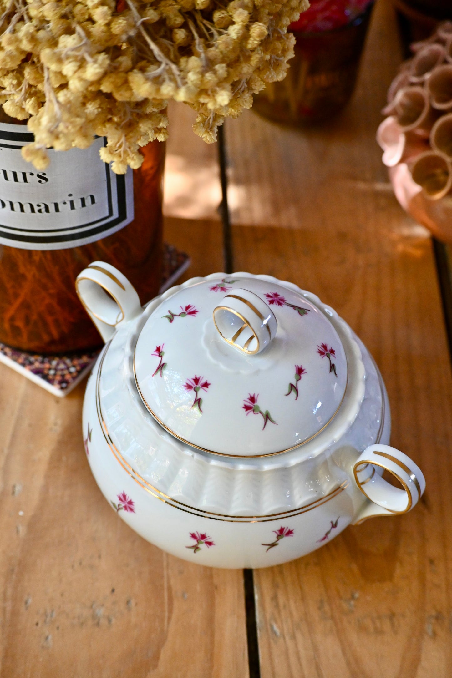 Sucrier petites fleurs