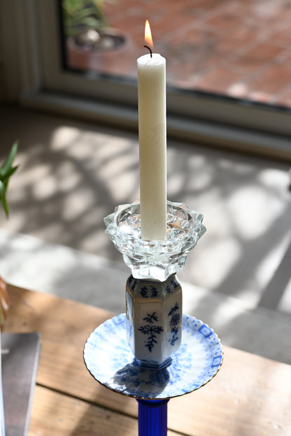 Bougeoir Bleu - Grand