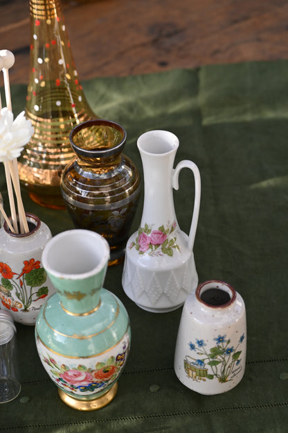 Soliflore porcelaine fleuri