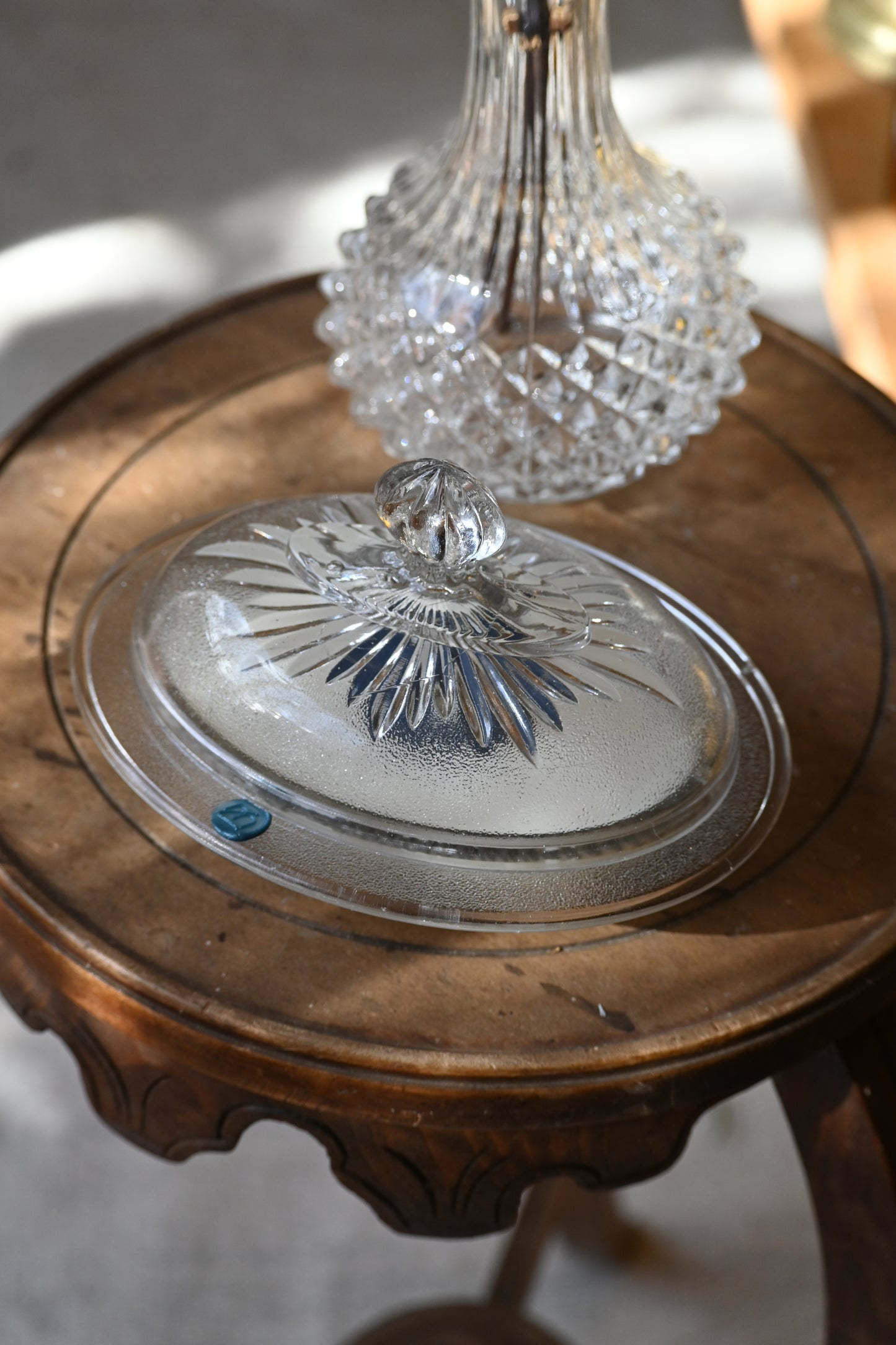 Boite en verre texturé