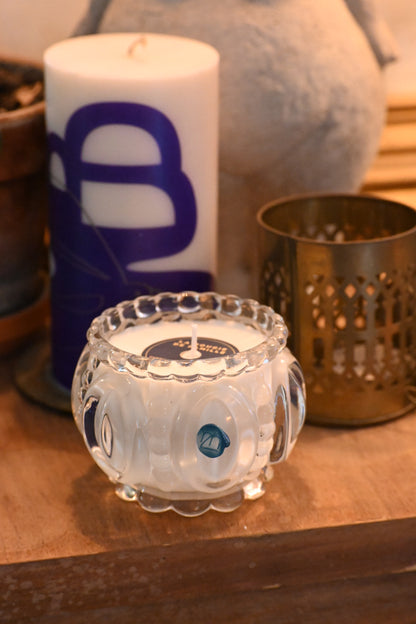 Coupe en verre ciselé