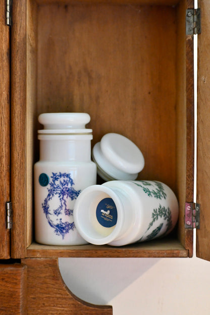 Petit flacon pharmacie -  Opaline vert