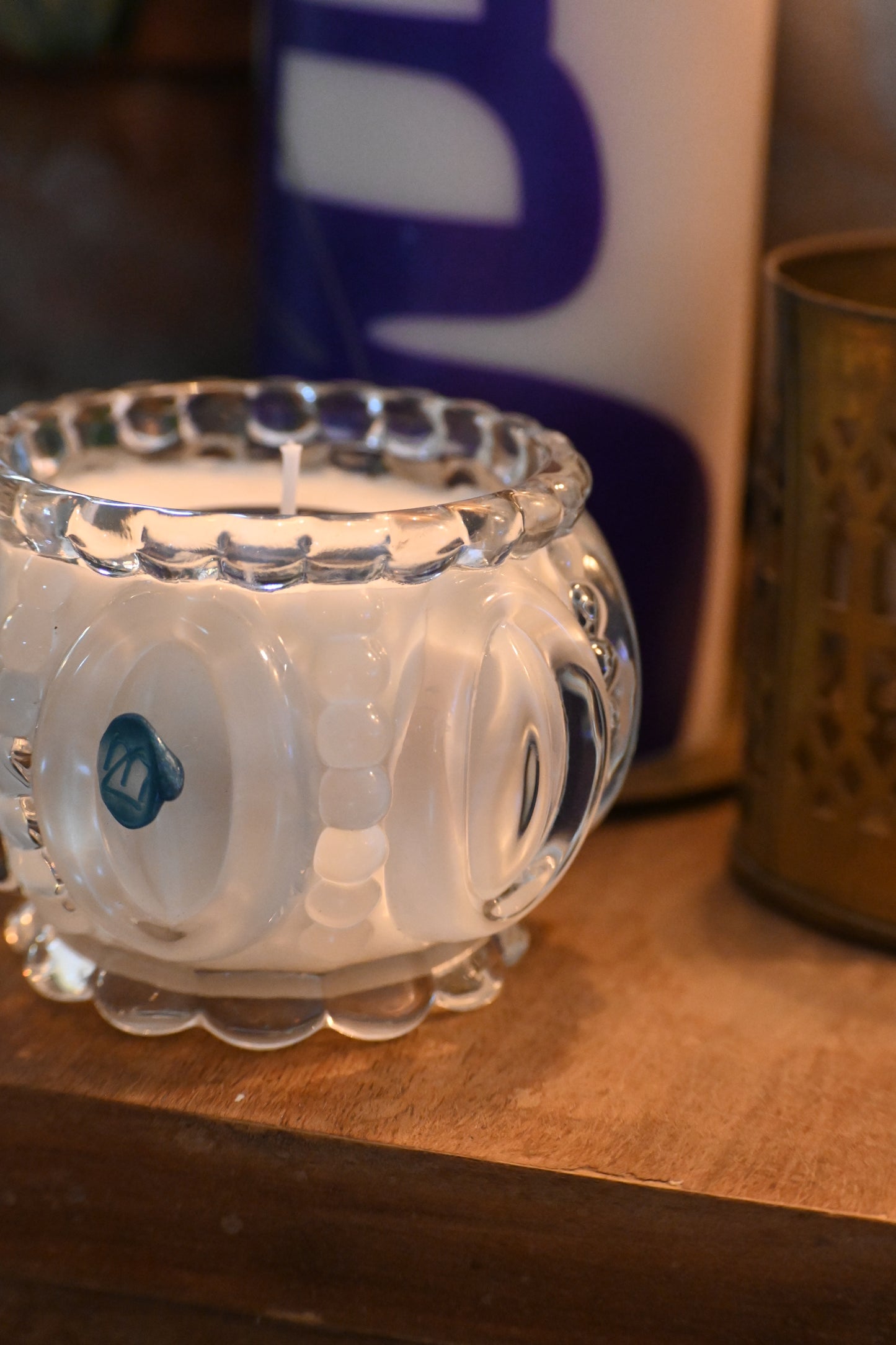 Coupe en verre ciselé