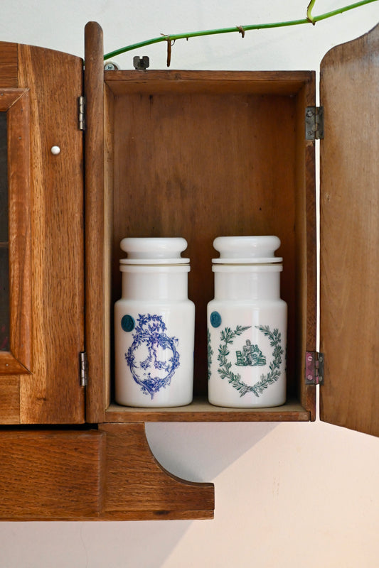 Petit flacon pharmacie -  Opaline vert