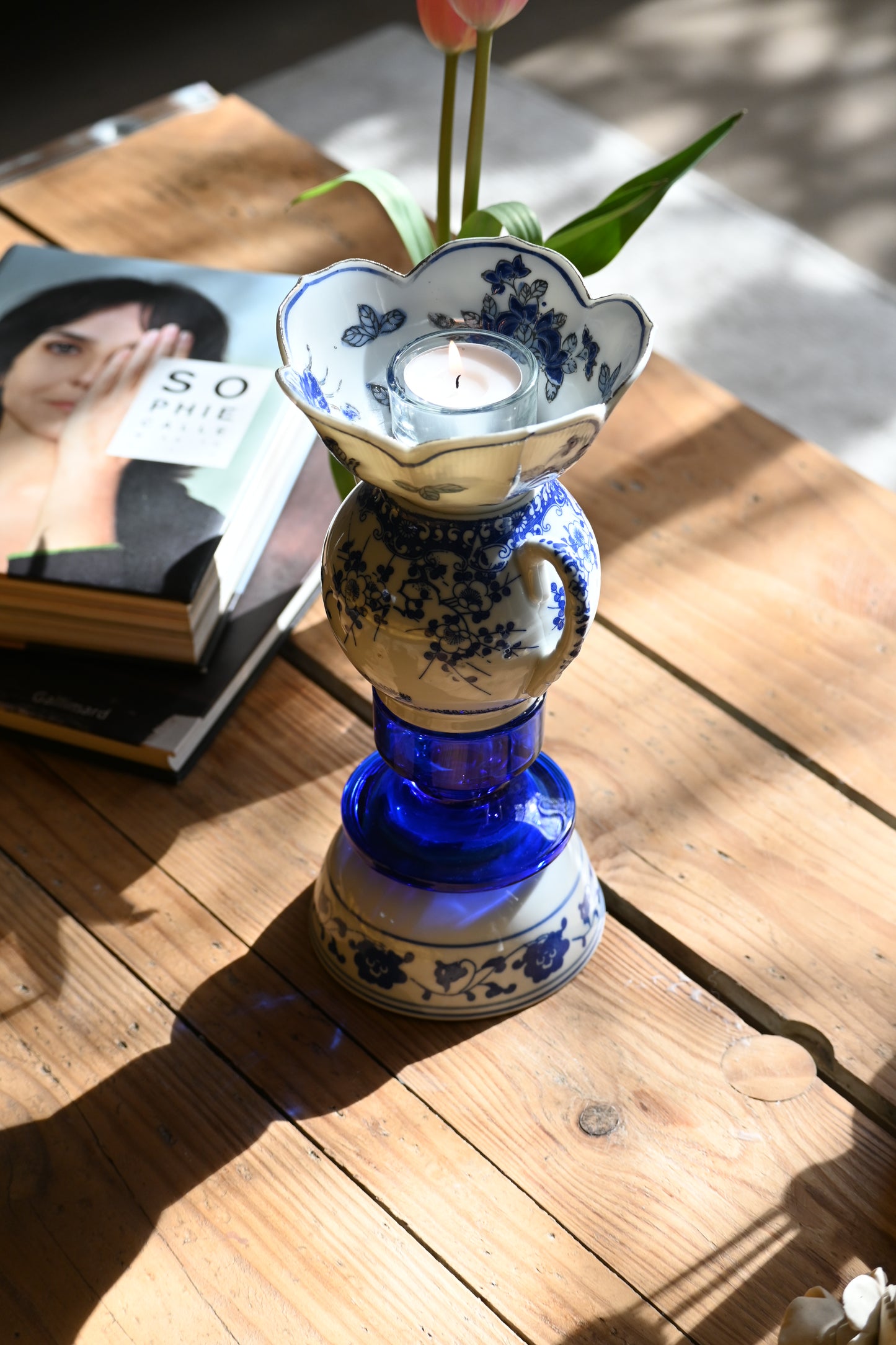 Bougeoir Bleu - Moyen